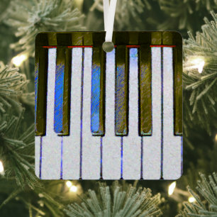 Ornement en métal du clavier de piano