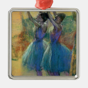 Ornement En Métal Edgar Degas deux danseurs bleus