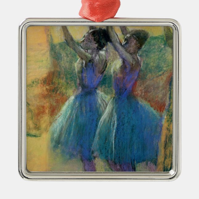 Ornement En Métal Edgar Degas | deux danseurs bleus (Devant)