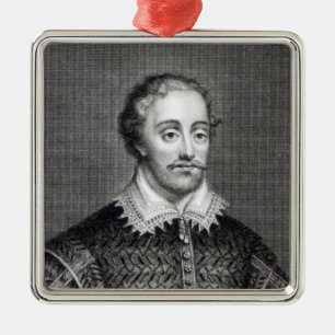 Ornement En Métal Edmund Spenser, gravé par la lecture de Burnet