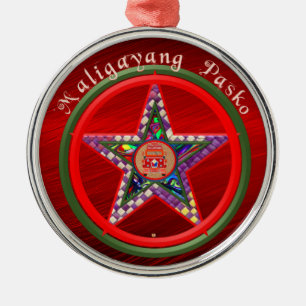 Ornement En Métal Elegant Filipino Christmas Parol & Jeepney