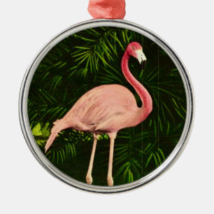 Ornement En Métal Élégant Flamant rose rose