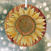 Élégant Rustique Boho Art Farmhouse Sunflower Jaun