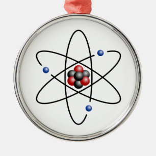 Ornement En Métal Élément chimique lithium Atom Numéro atomique 3