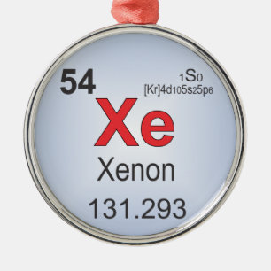 Ornement En Métal Élément individuel de xénon du Tableau périodi
