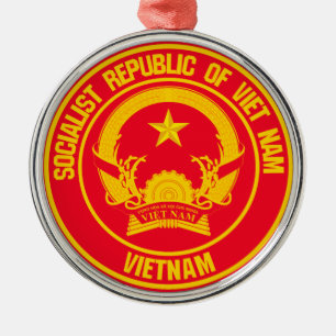 Ornement En Métal Emblème de la ronde du Vietnam
