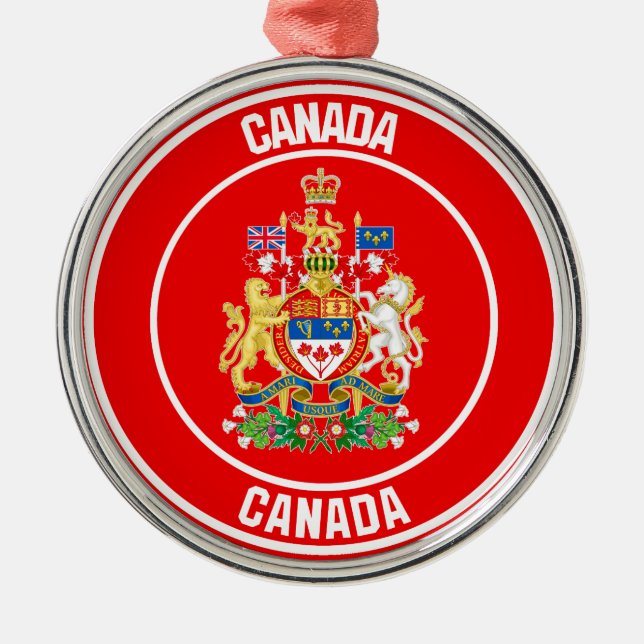 Ornement En Métal Emblème du Canada (Devant)