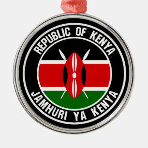 Ornement En Métal Emblème du cycle du Kenya