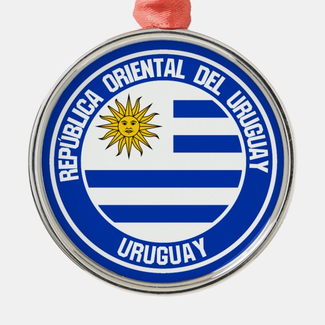 Ornement En Métal Emblème du Cycle d'Uruguay (Devant)