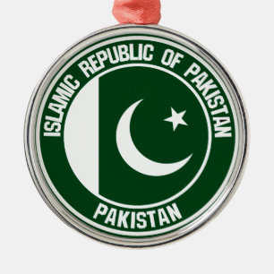 Ornement En Métal Emblème du Pakistan