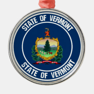Ornement En Métal Emblème du Vermont