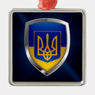 Ornement En Métal Emblème métallique ukrainien