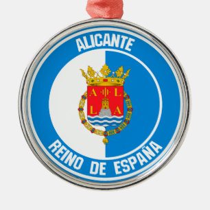 Ornement En Métal Emblème rond d'Alicante