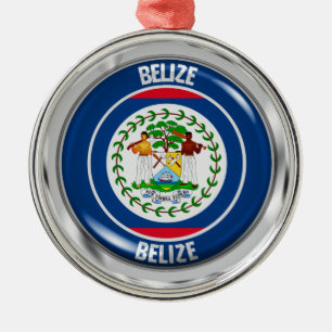 Ornement En Métal Emblème rond de Belize
