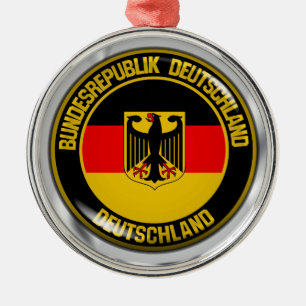 Ornement En Métal Emblème rond de l'Allemagne