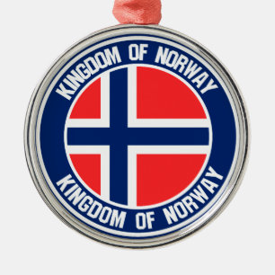 Ornement En Métal Emblème rond de Norvège