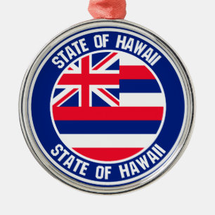 Ornement En Métal Emblème rond Hawaii