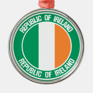 Ornement En Métal Emblème rond irlandais