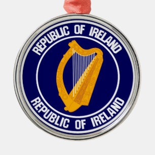 Ornement En Métal Emblème rond irlandais