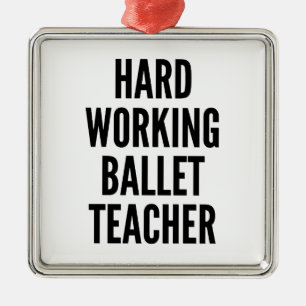 Ornement En Métal Enseignant de ballet au travail difficile