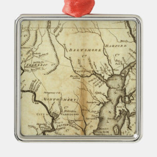 Ornement En Métal États du Maryland et du Delaware