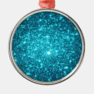 Ornement En Métal Étincelle Turquoise