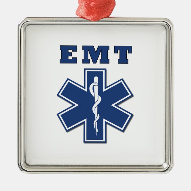 ORNEMENT EN MÉTAL ÉTOILE BLEUE D'EMT DE LA VIE (Devant)