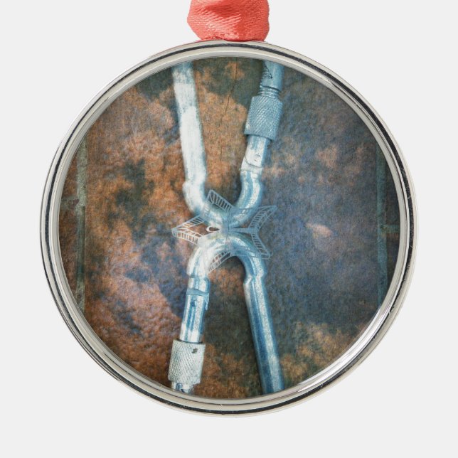 Ornement En Métal Étoile d'argent infini (Devant)