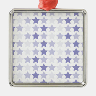 Ornement En Métal Étoiles Patriotique Blue Ombre