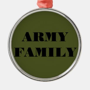 Ornement En Métal Famille de l'Armée de terre