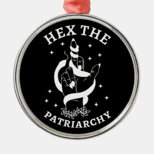 Ornement En Métal Feminist Witch - Hex The Patriarchy III
