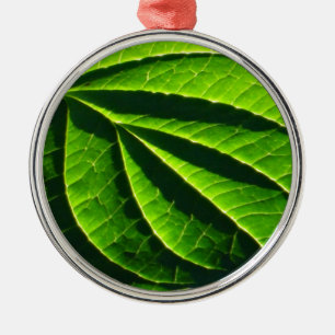 Ornement En Métal feuille verte cool