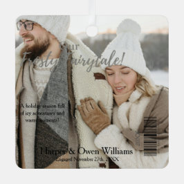 Ornement En Métal Fiançailles de couverture du Magazine Christmas