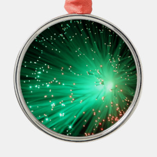 Ornement En Métal Fibres optiques lumineuses