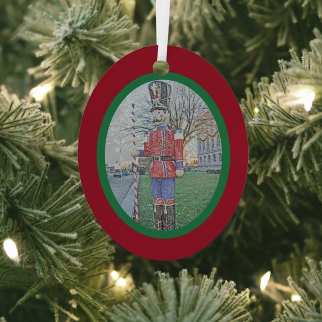 ORNEMENT EN MÉTAL FIGURE DU SOLDAT DE JOUET / NUTCRACKER (Insitu)