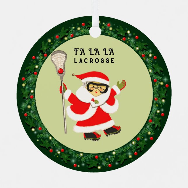 Ornement En Métal Filles crosse Noël 2025 (Recto)
