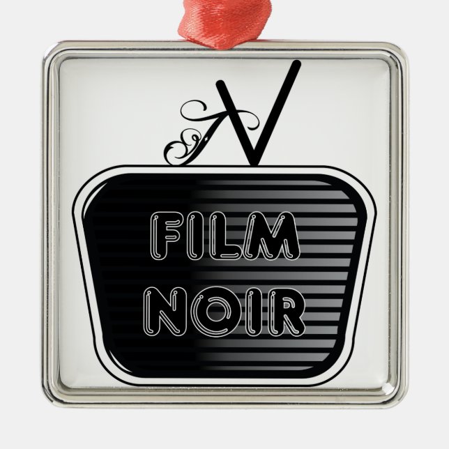 Ornement En Métal Film Noir (Devant)