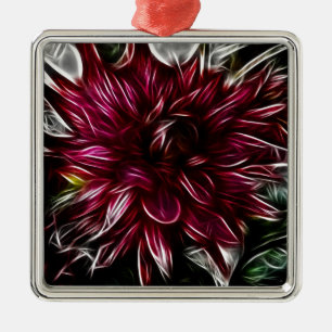 Ornement En Métal Fleur Crimson