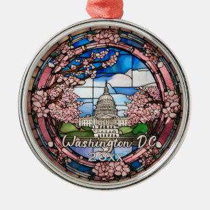 Ornement En Métal Fleur de cerisier personnalisée à Washington DC