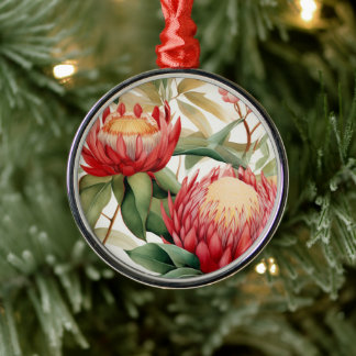 Ornement En Métal Fleur Protea autochtone australienne II