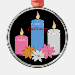 Ornement En Métal Fleurs de bougies éclairantes Thunder_Cove