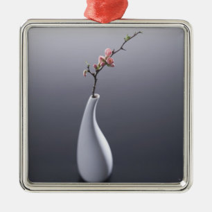 Ornement En Métal Fleurs de cerisier dans le vase