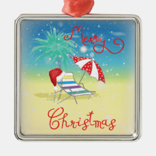 Ornement En Métal Floride-Noël Vacance-Lunatique