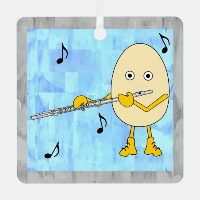 Ornement En Métal Flute Egghead (Recto)