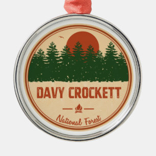 Ornement En Métal Forêt nationale Davy Crockett