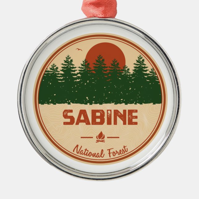 Ornement En Métal Forêt nationale de Sabine (Devant)