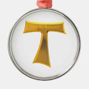 Ornement En Métal Franciscan Tau