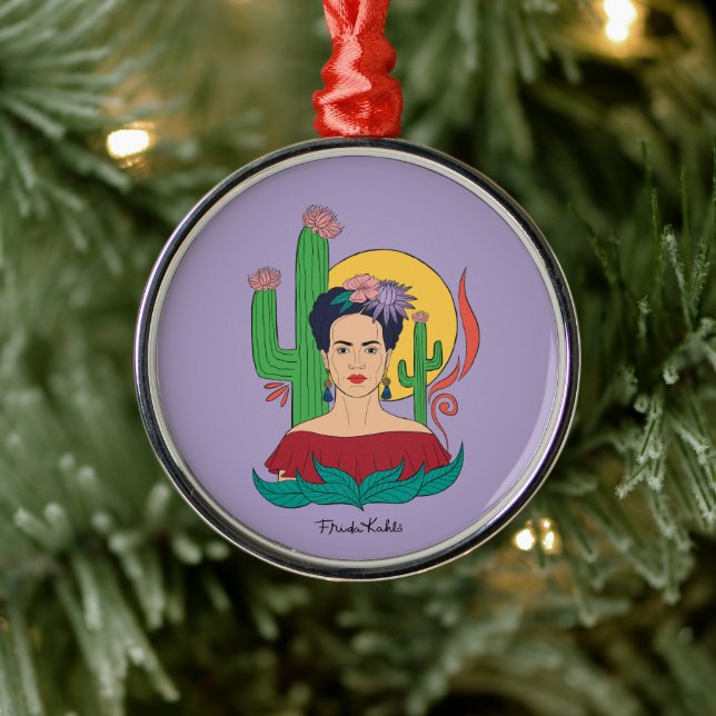 Ornement En Métal Frida Kahlo Desert Graphic (Arbre)
