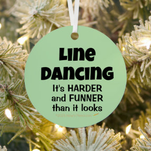 Ornement En Métal Funny Line Dancing Son cadeau Funner pour Line Dan