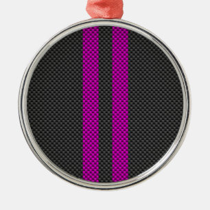 Ornement En Métal Fuschsia Pink en fibre de carbone